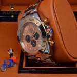 ROLEX-010 歐美新款宇宙型迪通拿間玫瑰金系列大錶盤鋼帶款腕錶