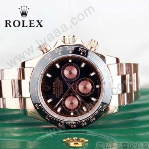 ROLEX-015-2 時尚精英款宇宙型迪通拿玫瑰金鋼帶款腕錶