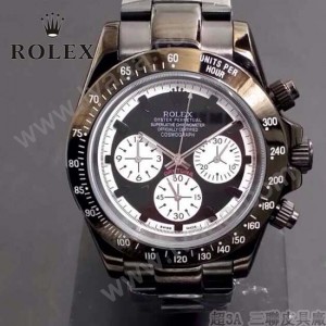 ROLEX-015-3 時尚精英款宇宙型迪通拿閃亮銀鋼帶款腕錶
