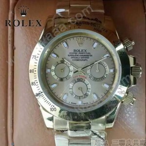 ROLEX-014-2 新款商務男士宇宙型迪通拿土豪金鋼帶款腕錶