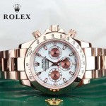 ROLEX-015 時尚精英款宇宙型迪通拿玫瑰金鋼帶款腕錶