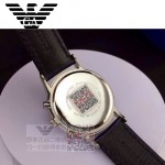 ARMANI-195 時尚潮流男士商務系列原單皮帶打孔石英腕錶