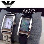 ARMANI-190 時尚潮流新款女士原單方形皮帶款石英腕錶