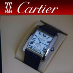 CARTIER-173 新款黑色閃亮銀劉德華代言同款男士商務機械腕錶