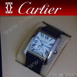 CARTIER-173 新款黑色閃亮銀劉德華代言同款男士商務機械腕錶