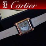 CARTIER-170 新款黑色土豪金劉德華代言同款男士商務機械腕錶