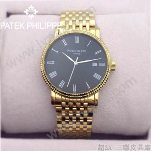 PATEK PHILIPPE-067-5 百達翡麗超薄男腕表 2824瑞士機芯籃寶石防刮耐磨玻璃 316精鋼
