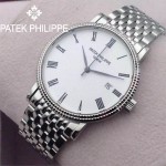 PATEK PHILIPPE-067-1 百達翡麗超薄男腕表 2824瑞士機芯籃寶石防刮耐磨玻璃 316精鋼