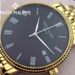 PATEK PHILIPPE-067-5 百達翡麗超薄男腕表 2824瑞士機芯籃寶石防刮耐磨玻璃 316精鋼