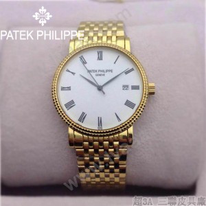 PATEK PHILIPPE-067-3 百達翡麗超薄男腕表 2824瑞士機芯籃寶石防刮耐磨玻璃 316精鋼