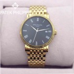 PATEK PHILIPPE-067-5 百達翡麗超薄男腕表 2824瑞士機芯籃寶石防刮耐磨玻璃 316精鋼