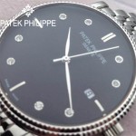 PATEK PHILIPPE-067-2 百達翡麗超薄男腕表 2824瑞士機芯籃寶石防刮耐磨玻璃 316精鋼