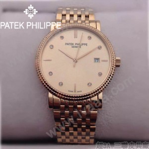 PATEK PHILIPPE-067-6 百達翡麗超薄男腕表 2824瑞士機芯籃寶石防刮耐磨玻璃 316精鋼