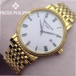 PATEK PHILIPPE-067-3 百達翡麗超薄男腕表 2824瑞士機芯籃寶石防刮耐磨玻璃 316精鋼