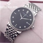 PATEK PHILIPPE-067-2 百達翡麗超薄男腕表 2824瑞士機芯籃寶石防刮耐磨玻璃 316精鋼
