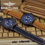 BREITLING-023 時尚男士槍色316L精鋼錶殼藍寶石鏡面瑞士2824全自動機械腕錶