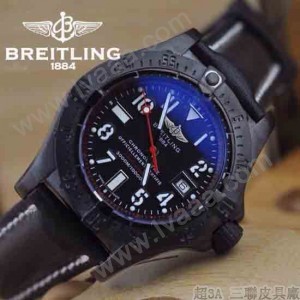BREITLING-023 時尚男士槍色316L精鋼錶殼藍寶石鏡面瑞士2824全自動機械腕錶