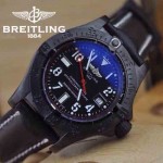 BREITLING-023 時尚男士槍色316L精鋼錶殼藍寶石鏡面瑞士2824全自動機械腕錶