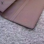 LV N60017-2 時尚商務BRAZZA咖色棋盤格原版皮兩折西裝夾錢包