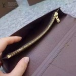 LV N60017-2 時尚商務BRAZZA咖色棋盤格原版皮兩折西裝夾錢包