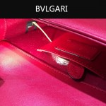 Bvlgari-006-3 名媛必備單品女士紅色原版皮單肩斜挎包