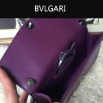 Bvlgari-006 名媛必備單品女士紫色原版皮單肩斜挎包