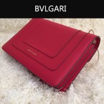 Bvlgari-0010-5 人氣熱銷寶格麗新款雙層原版皮長方形單肩斜背包