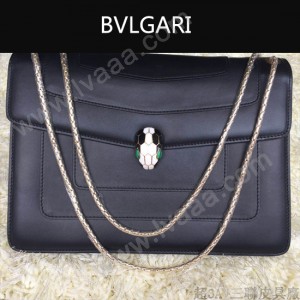 Bvlgari-0010-3 人氣熱銷寶格麗新款雙層原版皮長方形單肩斜背包