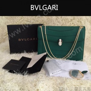 Bvlgari-0010 人氣熱銷寶格麗新款雙層原版皮長方形單肩斜背包