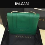 Bvlgari-007-2 歐美百搭新款綠色原版皮單層單肩斜挎包
