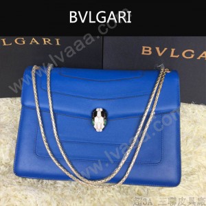 Bvlgari-0010-4 人氣熱銷寶格麗新款雙層原版皮長方形單肩斜背包