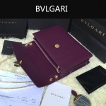 Bvlgari-0010-7 人氣熱銷寶格麗新款雙層原版皮長方形單肩斜背包