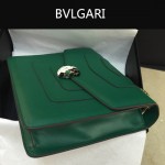 Bvlgari-007-2 歐美百搭新款綠色原版皮單層單肩斜挎包
