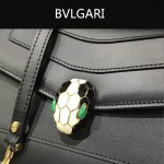 Bvlgari-006-4 名媛必備單品女士黑色原版皮單肩斜挎包