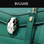 Bvlgari-006-5 名媛必備單品女士綠色原版皮單肩斜挎包