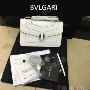 Bvlgari-006-7 名媛必備單品女士白色原版皮單肩斜挎包