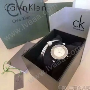 CK-07-3 歐美流行單品閃亮銀白底手鐲款進口石英腕錶