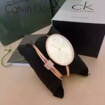 CK-07-5 歐美流行單品玫瑰金白底手鐲款進口石英腕錶