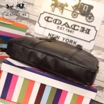 COACH 70901-2 新款商務男士BLEECKER系列黑色全皮手提單肩包公文包