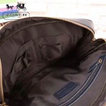 COACH 70901 新款商務男士BLEECKER系列藍色全皮手提單肩包公文包