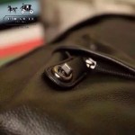 COACH 71622 歐美時尚新款男女通用黑色全皮雙肩包書包