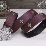 Chrome Hearts-053 克邏心原版皮皮帶新款腰帶