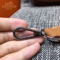 HERMES-00011-3 時尚打孔款伊夫寧系列土黃色原版togo皮單肩斜挎包
