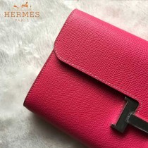 HERMES-0001-7 潮流新款Constance系列EPSOM唇膏粉原版皮手拿包長款錢包