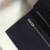HERMES-00013-7 秋冬新款H扣西裝夾系列原版Epsom皮錢包