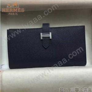 HERMES-00013-7 秋冬新款H扣西裝夾系列原版Epsom皮錢包