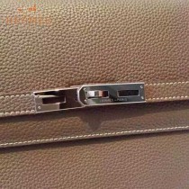 HERMES-00010-2 時尚經典款男士卡其色原版togo皮手提公文包