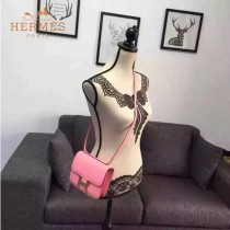 HERMES-00015-5 秋冬新款Hermes雙層原版皮constance康斯坦系列空姐包