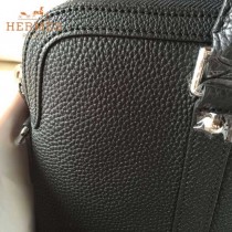 HERMES-0004-2 新款商務男士黑色原版TOGO皮手提單肩包電腦包
