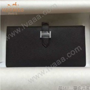 HERMES-00013-12 秋冬新款H扣西裝夾系列原版Epsom皮錢包